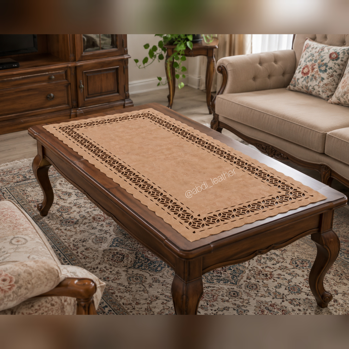 رومیزی پارچه ای مخمل مستطیل
