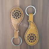 جاسویچی چرم طبیعی دستدوز طرح بته جقه