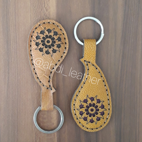 جاسویچی نیمه آماده چرم طبیعی طرح بته جقه