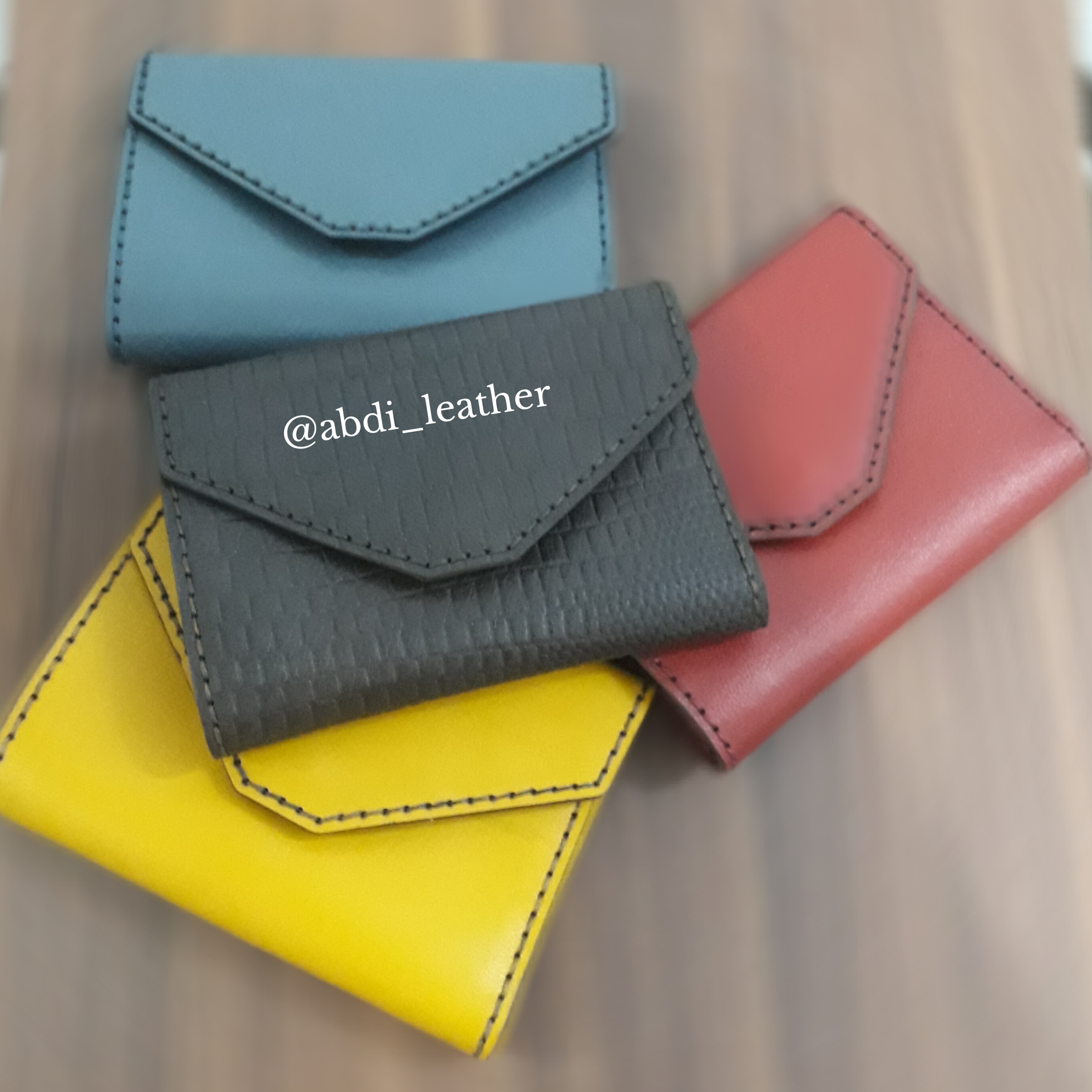 کیف پول نیمه آماده ، چرم طبیعی آماده دوخت